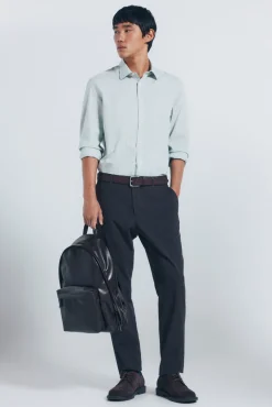 Camisa de algodão com debrum
