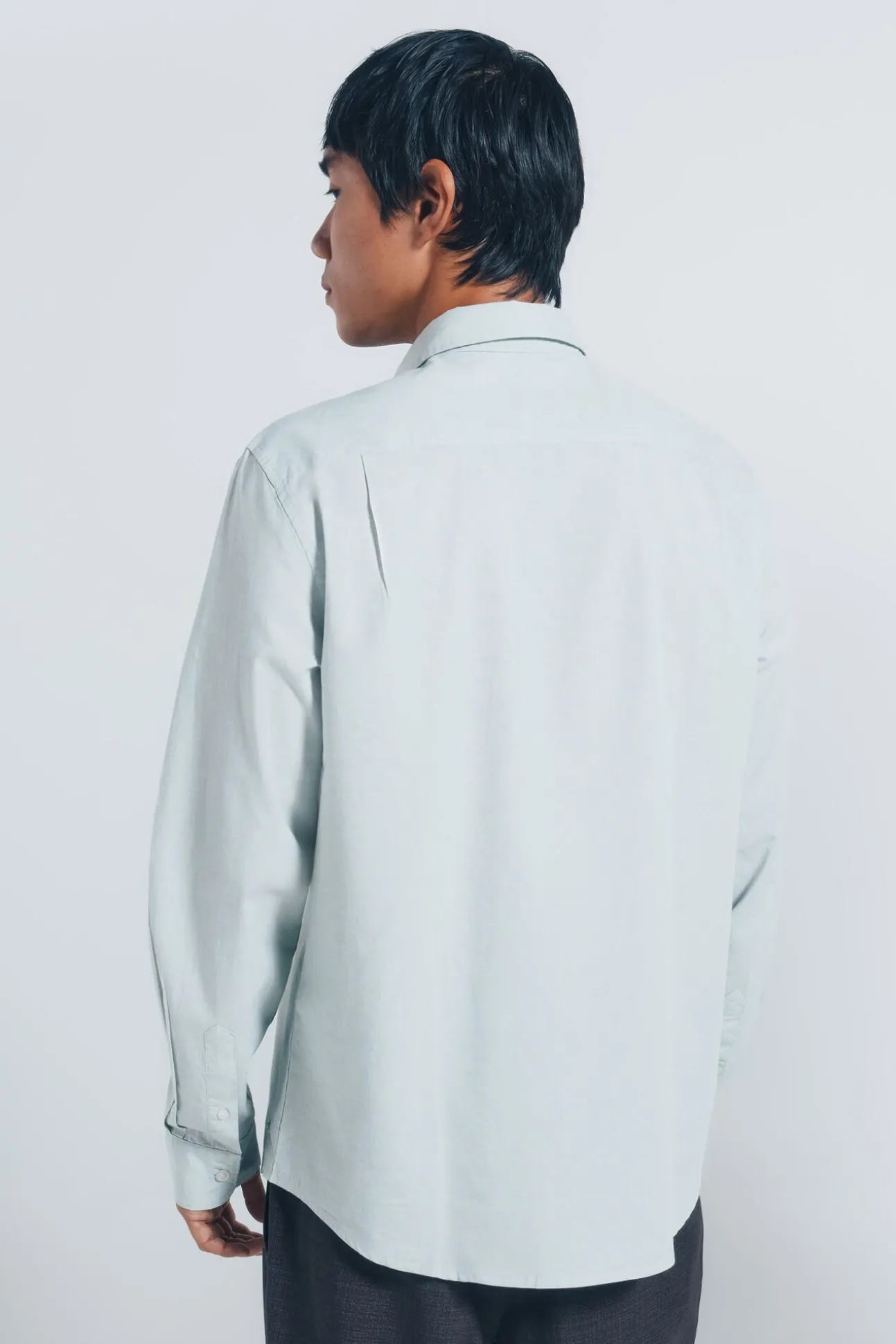 Camisa de algodão com debrum