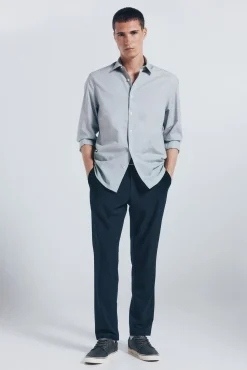 Camisa de algodão com debrum
