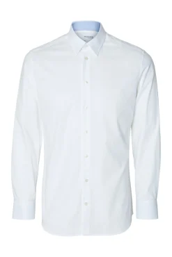 Camisa de algodão orgânico Slim Fit.