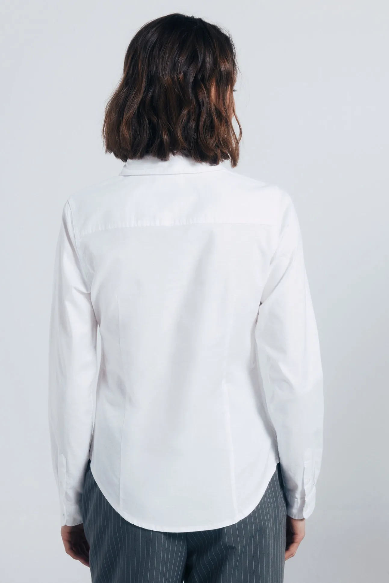 Camisa de algodão Oxford