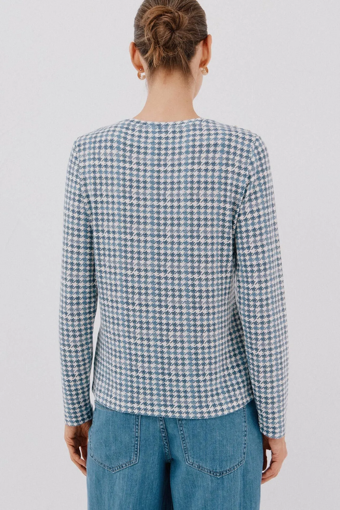 Camisa de caixa de botões