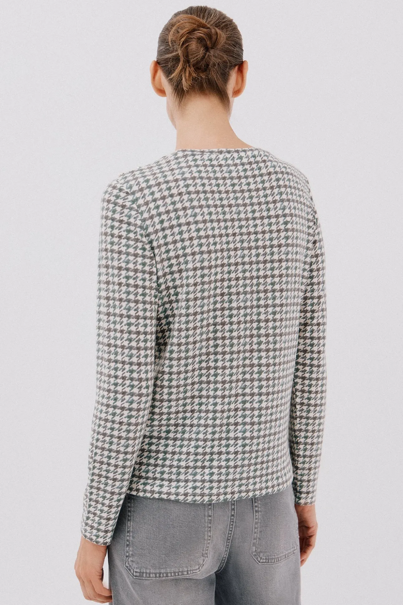 Camisa de caixa de botões