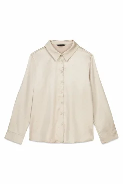 Camisa de cetim brilhante