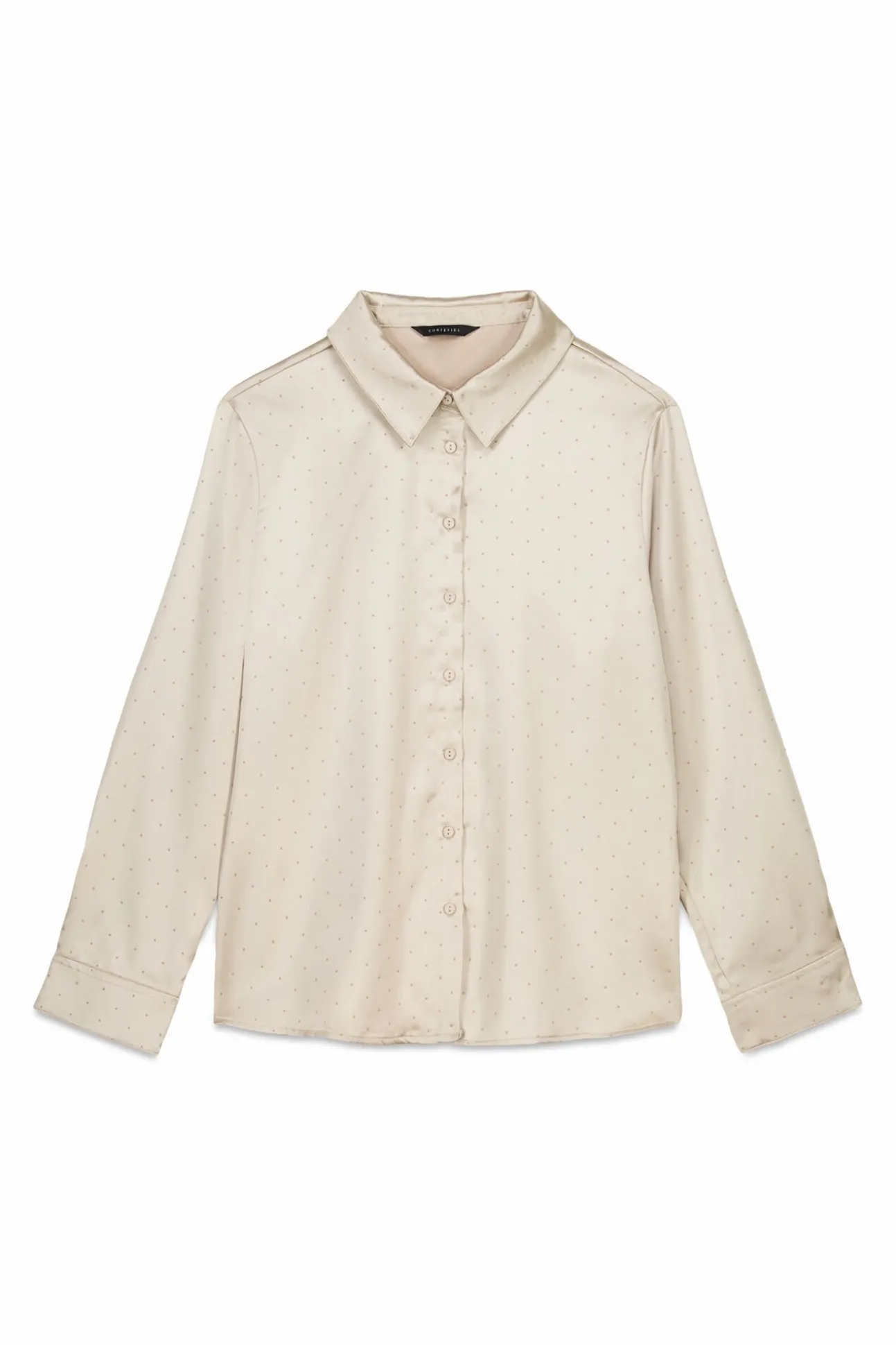 Camisa de cetim brilhante