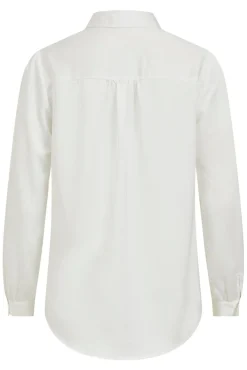 Camisa de cetim manga comprida