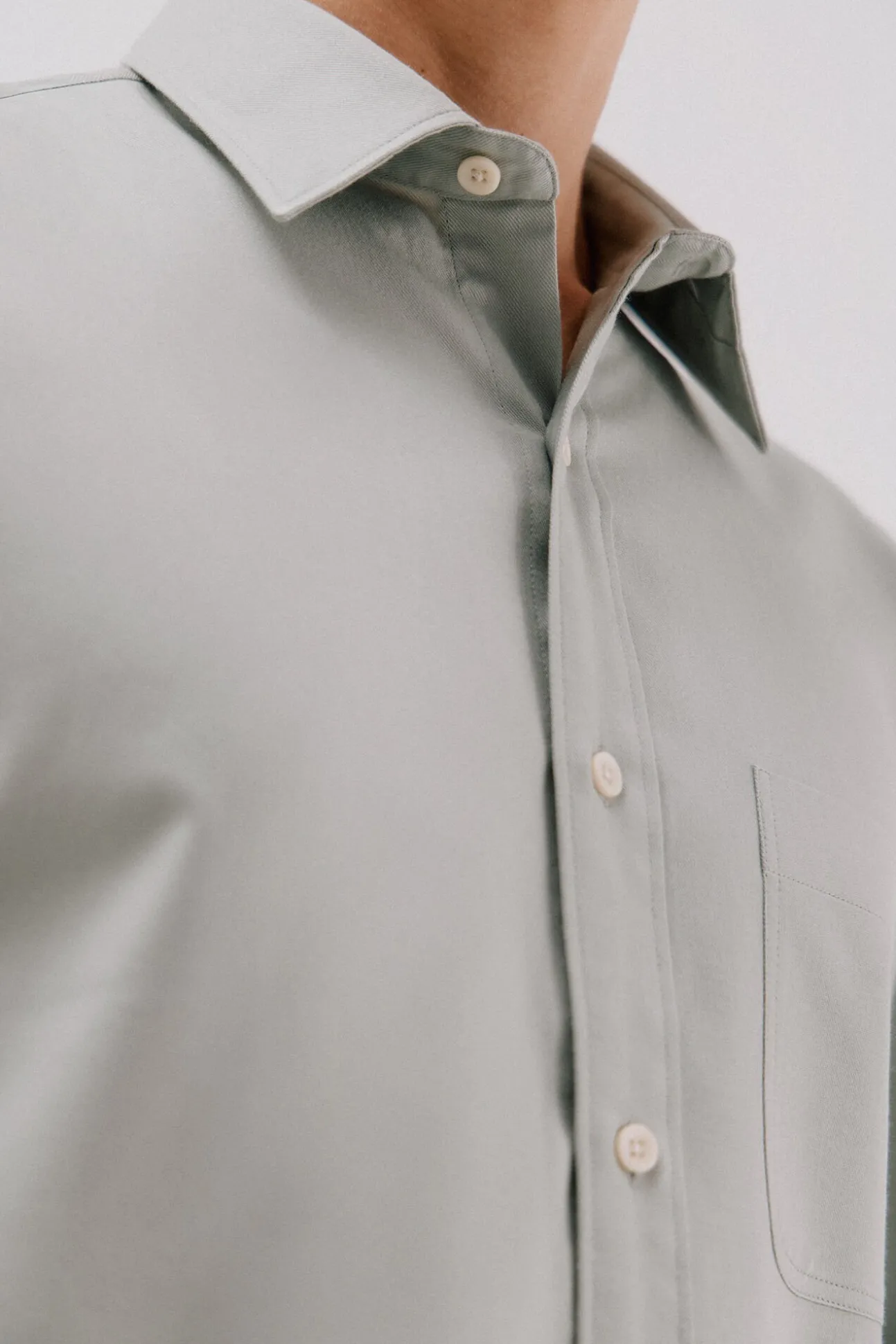 Camisa de gabardina tencel