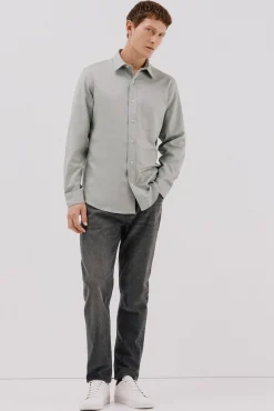 Camisa de gabardina tencel
