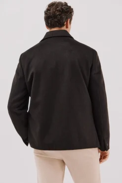 Camisa de lã com botões