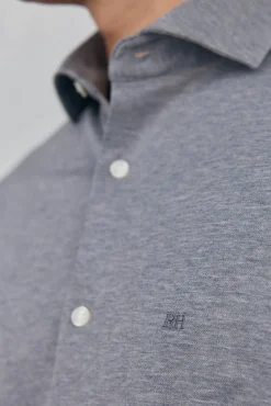 Camisa de malha malha