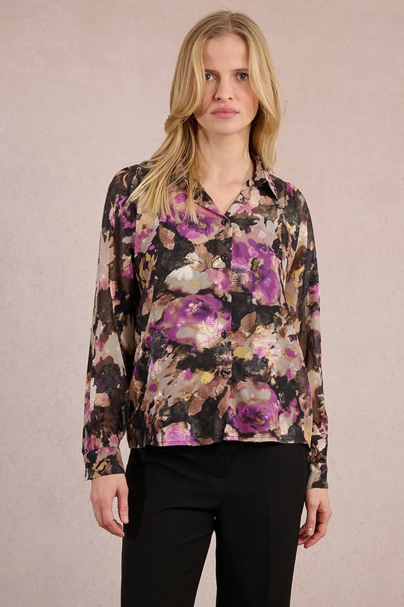 Camisa de manga comprida com estampado