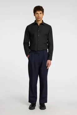 Camisa de manga comprida elegante 100% algodão
