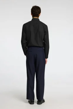 Camisa de manga comprida elegante 100% algodão
