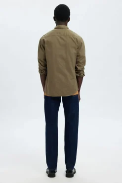 Camisa de manga comprida com corte slim