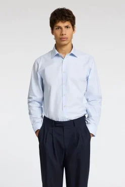 Camisa de manga comprida elegante 100% algodão