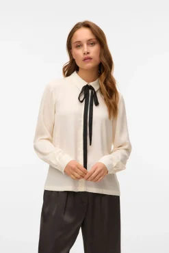 Camisa de manga comprida com laçada
