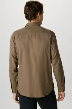 Camisa de manga comprida com corte slim