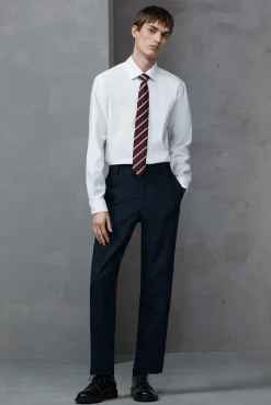 Camisa de manga comprida elegante 100% algodão