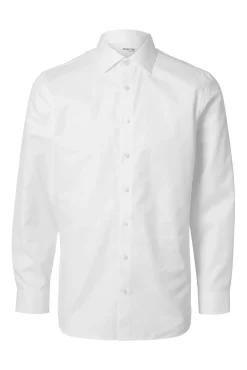 Camisa de manga comprida elegante 100% algodão