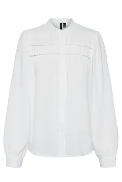 Camisa de manga comprida com aberturas