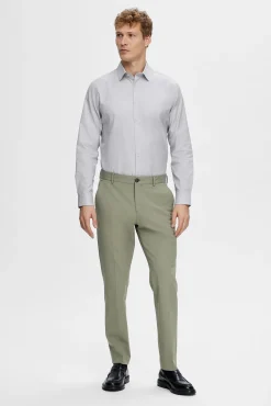 Camisa de manga comprida elegante 100% algodão