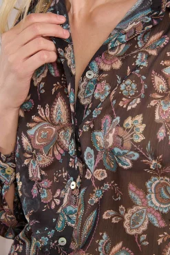 Camisa de manga comprida com estampado