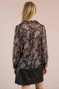 Camisa de manga comprida com estampado