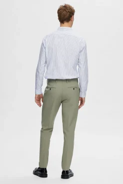 Camisa de manga comprida Slim Fit confecionada com algodão reciclado