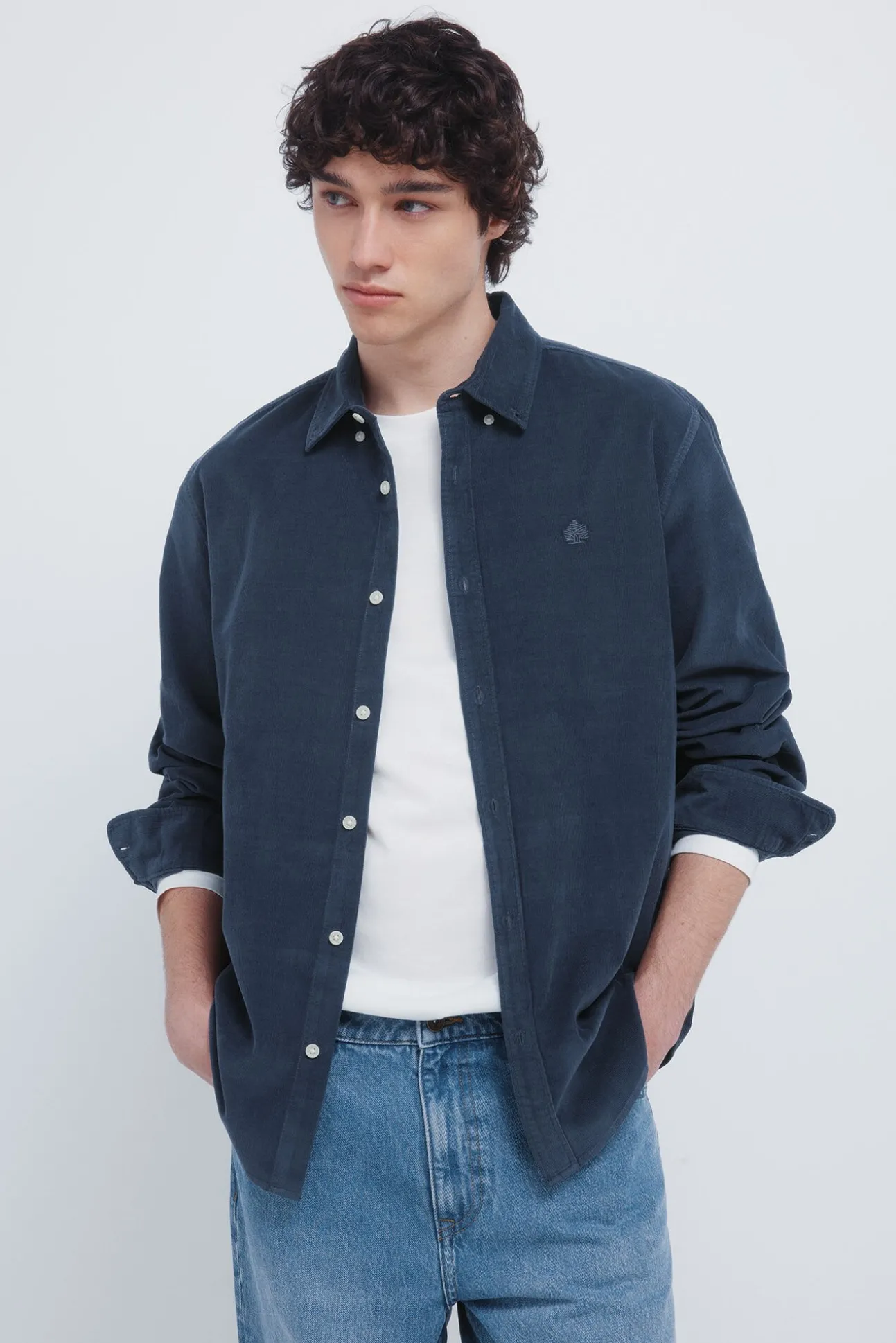Camisa de micro veludo cotelê