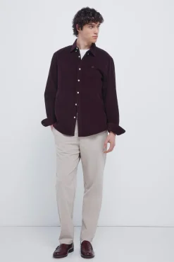 Camisa de micro veludo cotelê