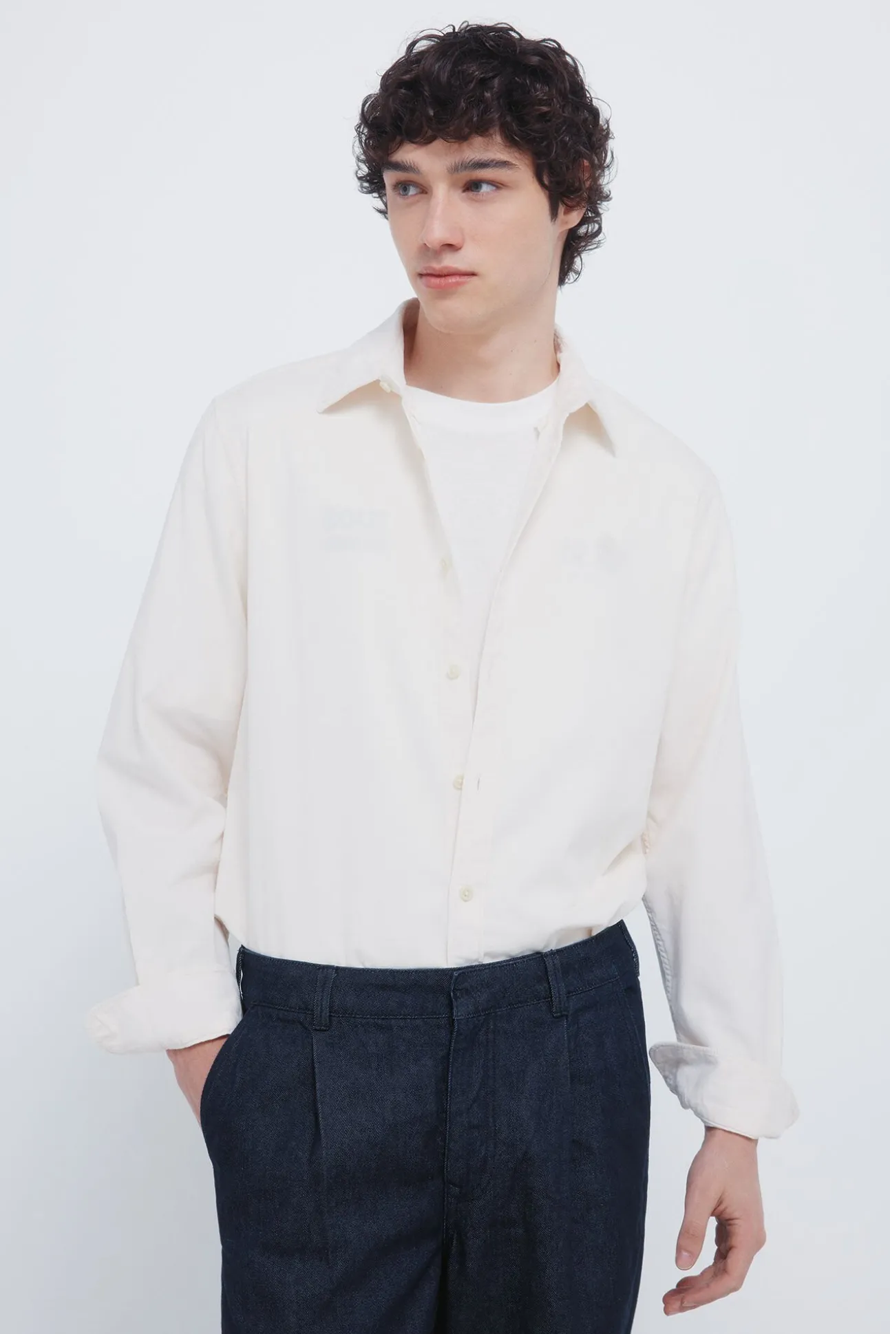 Camisa de micro veludo cotelê