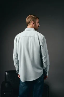 Camisa de microveludo lisa