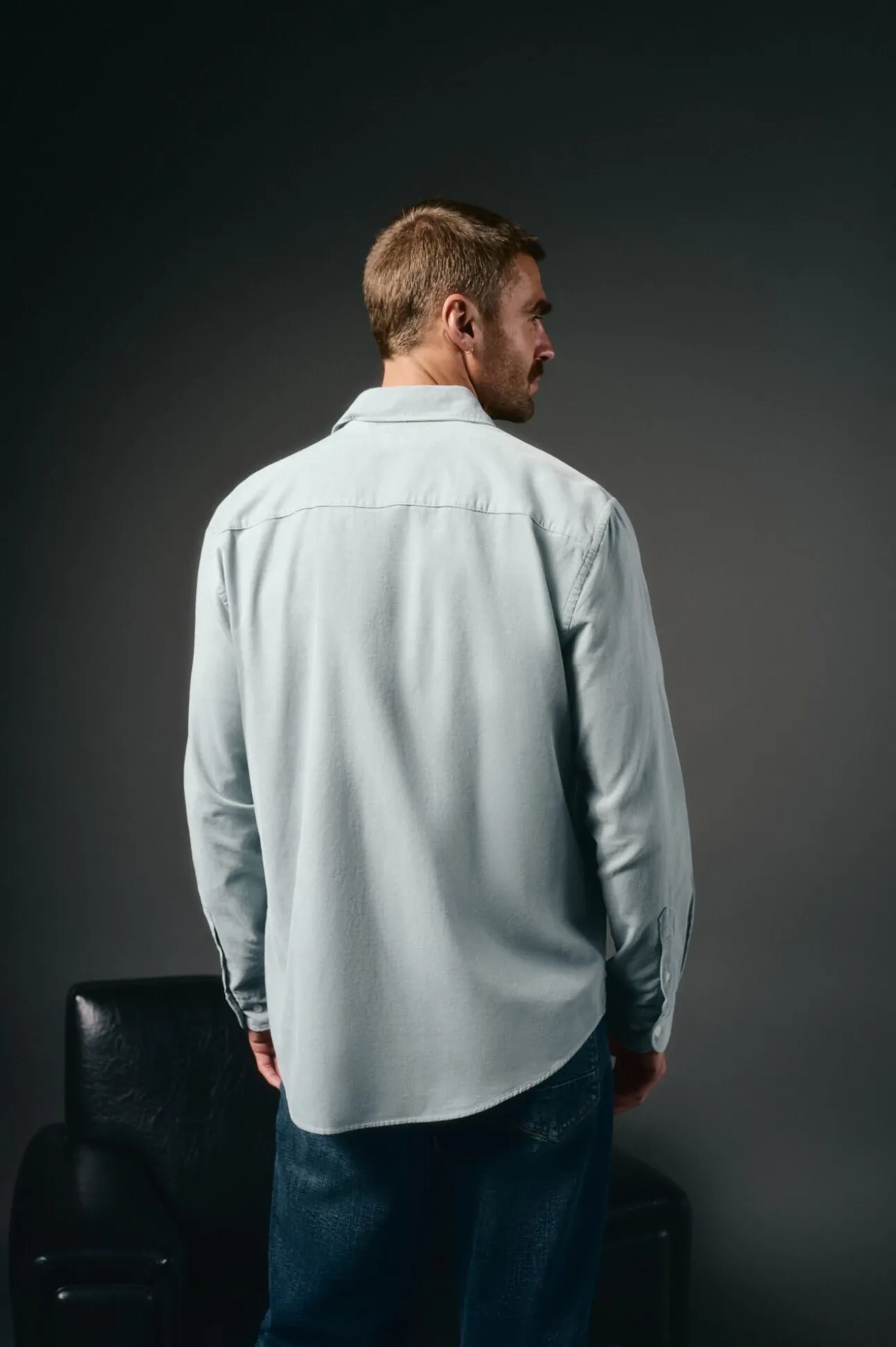 Camisa de microveludo lisa