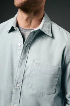 Camisa de microveludo lisa
