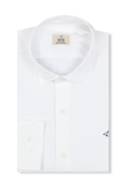 Camisa de popelina lisa