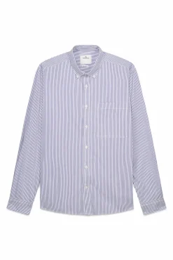 Camisa de popelina riscas