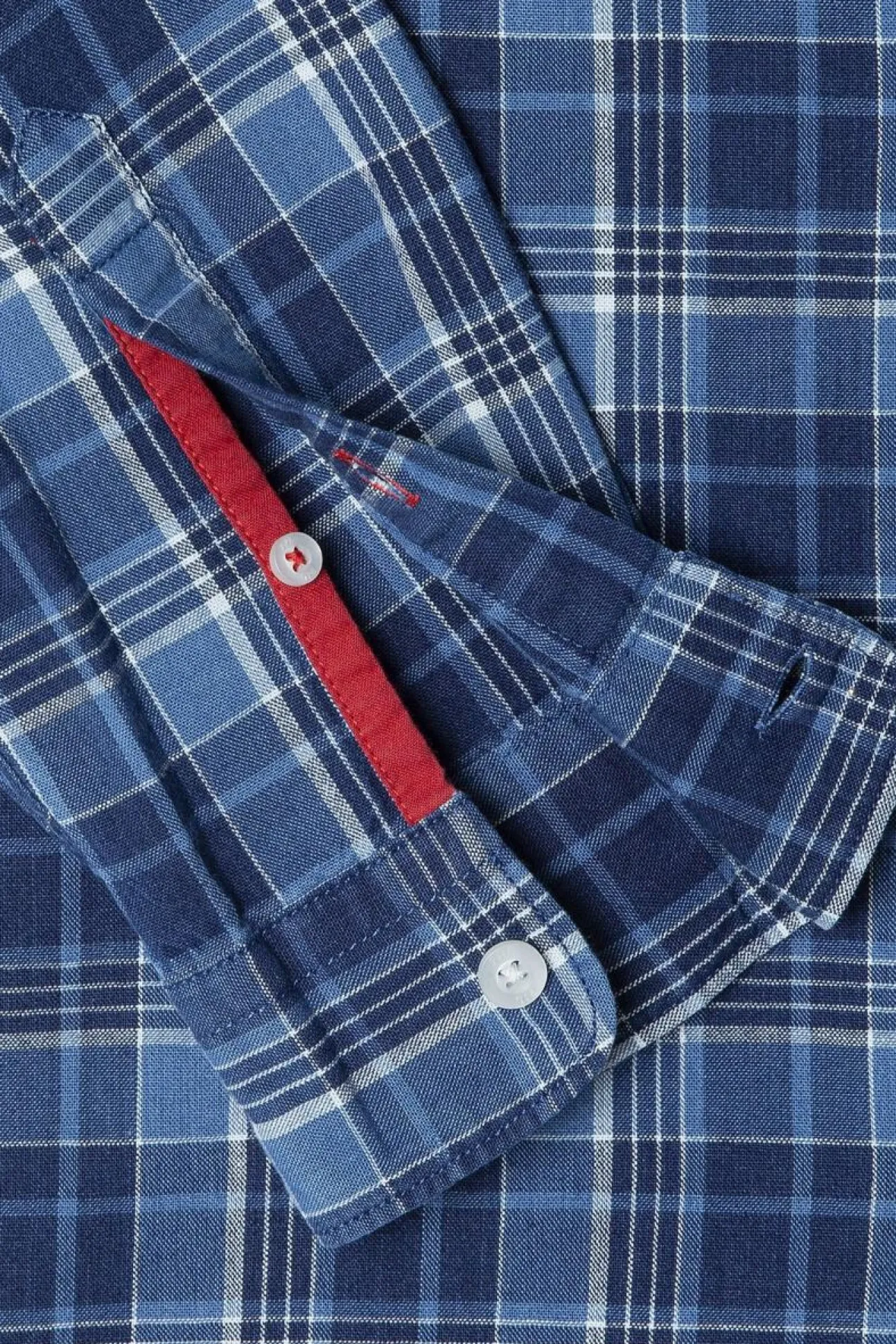 Camisa de Popelina xadrez de corte regular
