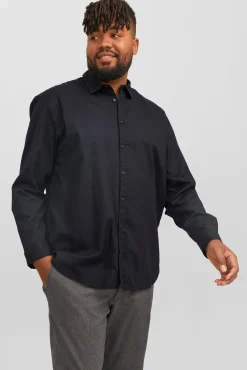 Camisa de sarja xadrez loose fit PLUS