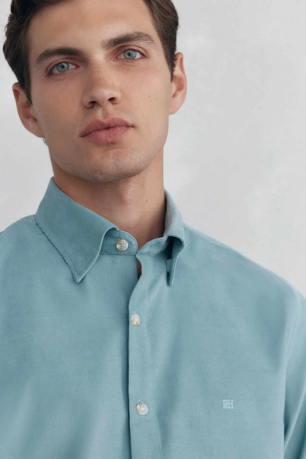 Camisa de veludo macio