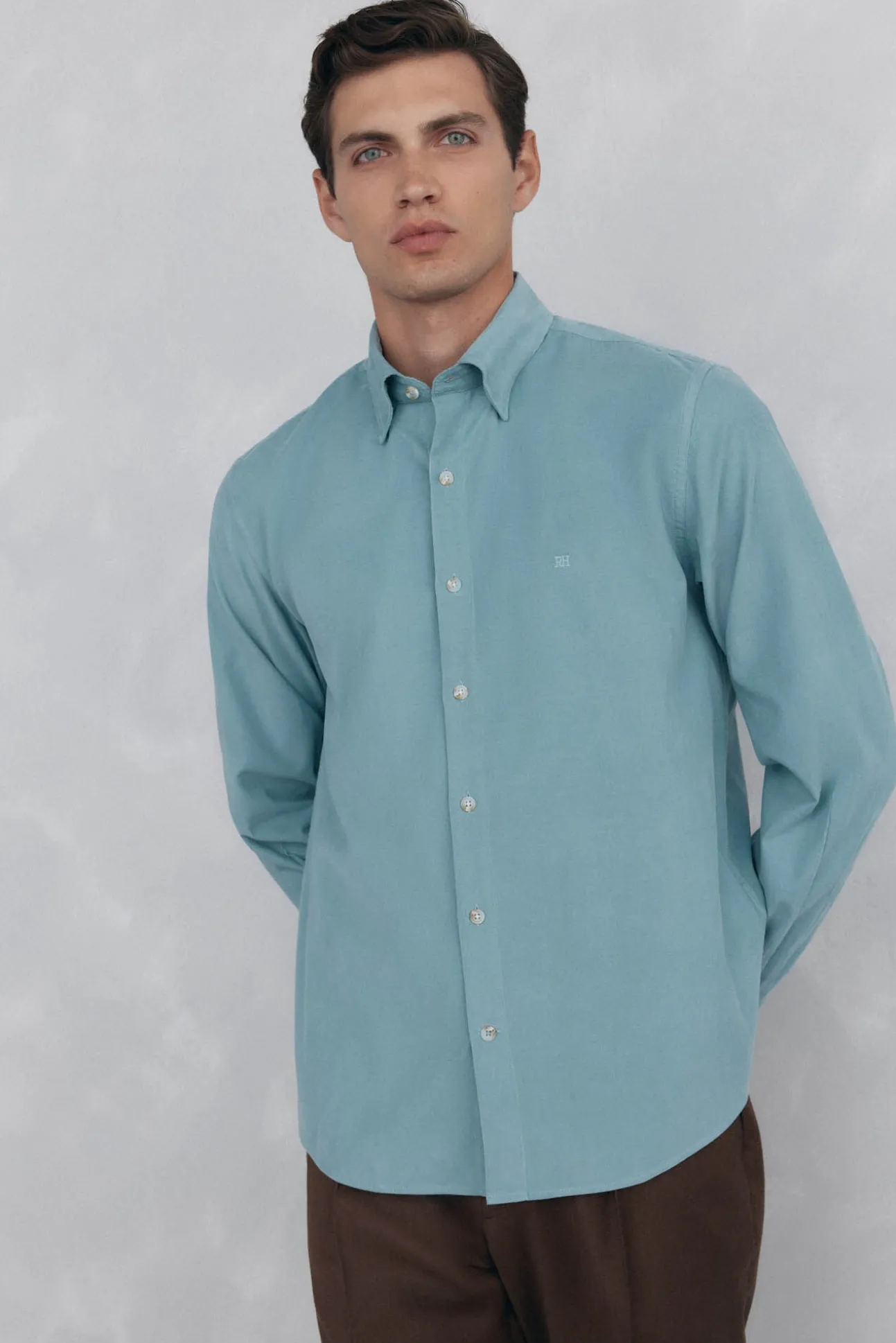 Camisa de veludo macio