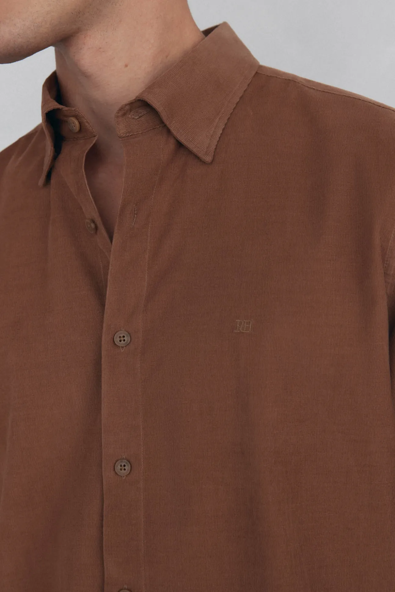 Camisa de veludo macio