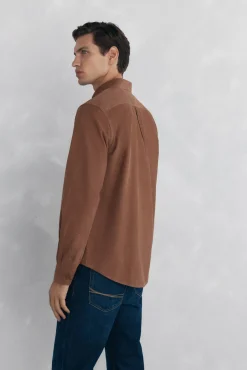 Camisa de veludo macio