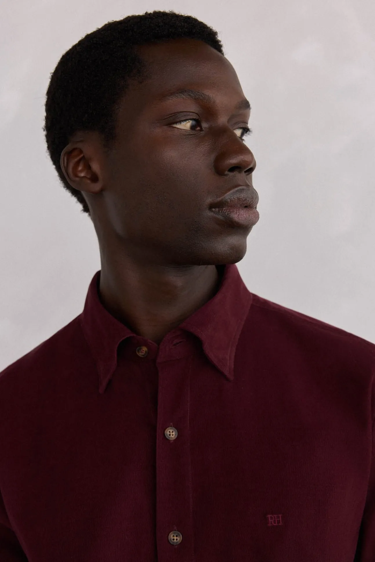 Camisa de veludo macio