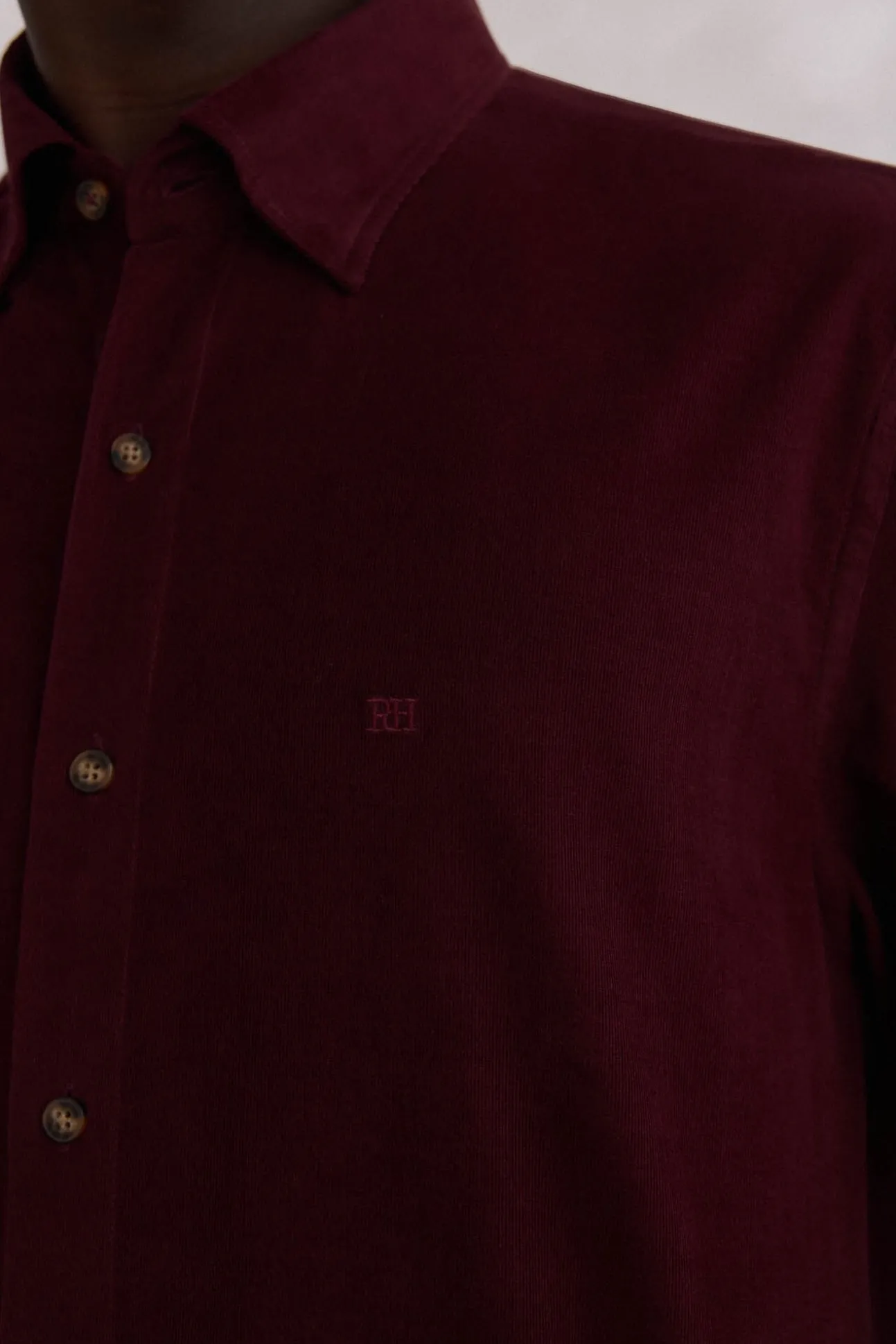 Camisa de veludo macio