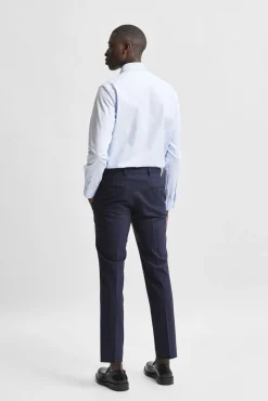 Camisa de vestir de manga comprida 100% algodão regular fit