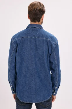 Camisa denim de corte regular