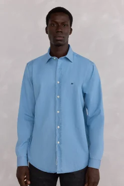 Camisa denim de tecido italiano