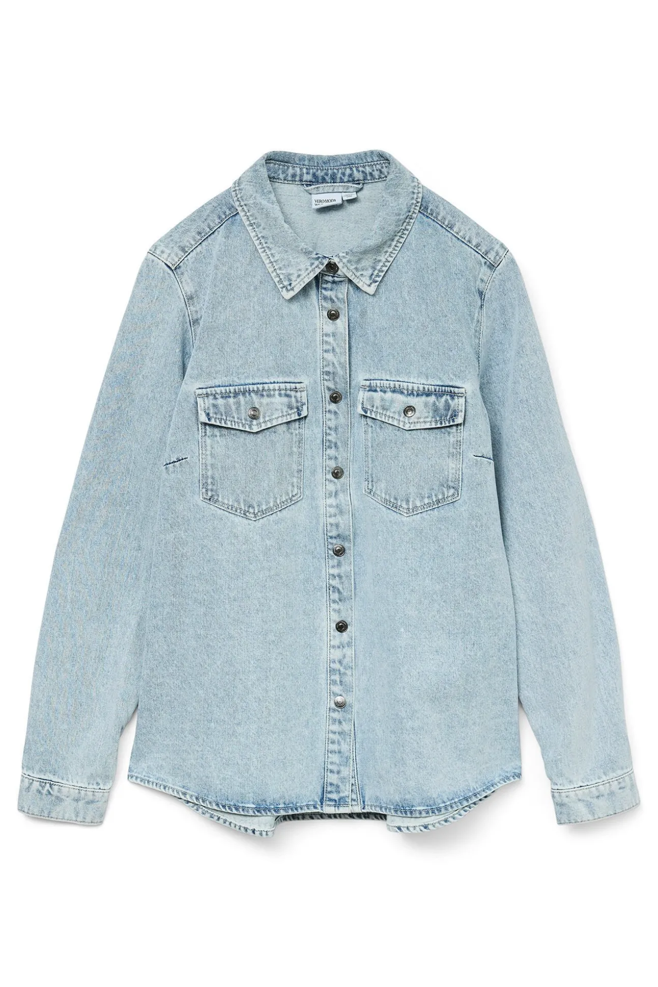 Camisa denim manga comprida