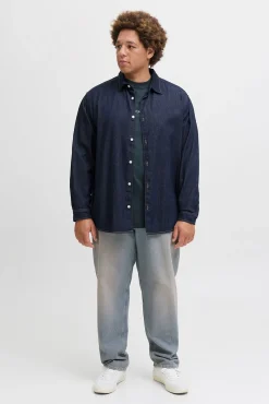 Camisa denim PLUS de corte regular