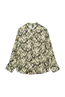 Camisa estampada de manga comprida